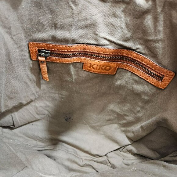 Kiko Leather Hobo Bag Tassel Zipper Fringe Detailing Autumn Boho Chic Festival - Picture 3 of 11